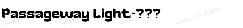 Passageway Light字体转换 Passageway Light字体转换